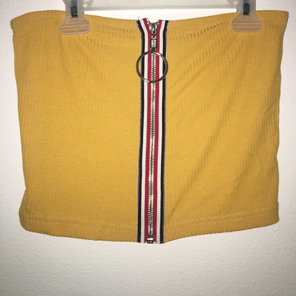 yellow tube top